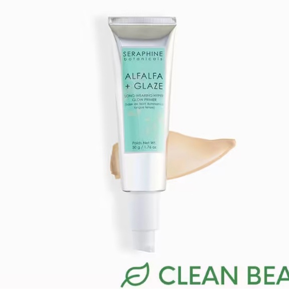 NWOT🎉 SERAPHINE BOTANICALS Alfalfa + Glaze - Long-Wearing Hyper Glow Primer - Picture 2 of 4